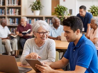 Tech Education for Seniors service